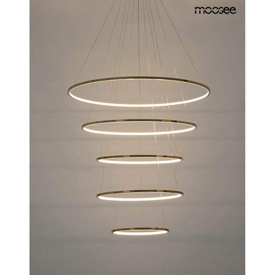 Lampa Wisząca RING SLIM L Złoty/Biały