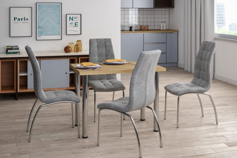 Stół ST(B)-FX 67x101 I Dąb Artisan/Chrom