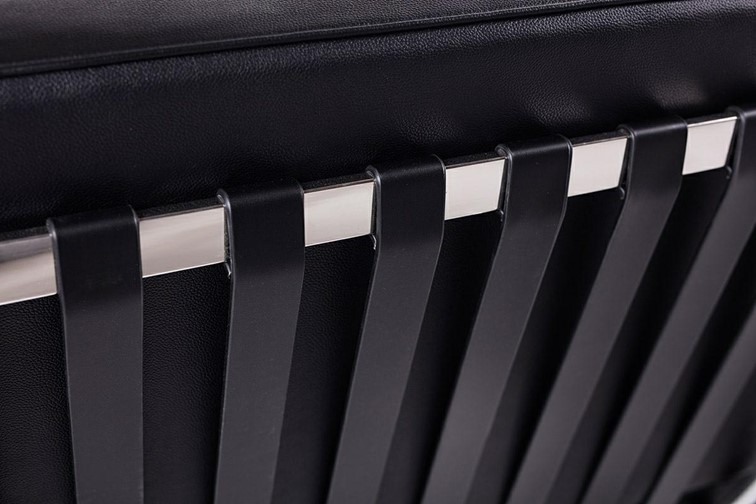 Podnóżek BARCELON Srebrny/Czarny