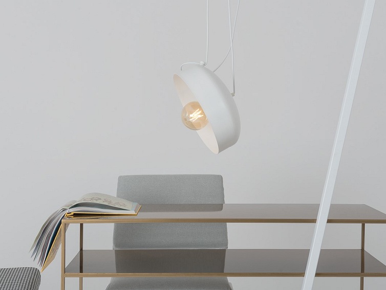 Lampa wisząca POPO FLAT L 1 – biały
