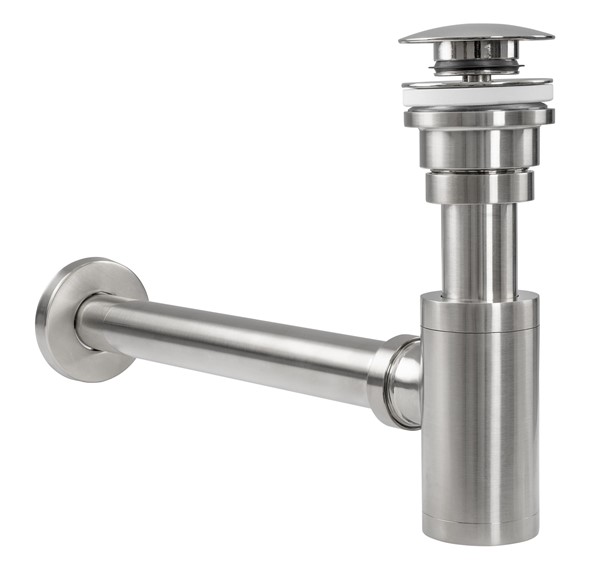 Syfon Klik-Klak Uniwersalny Nikiel Szczotkowany