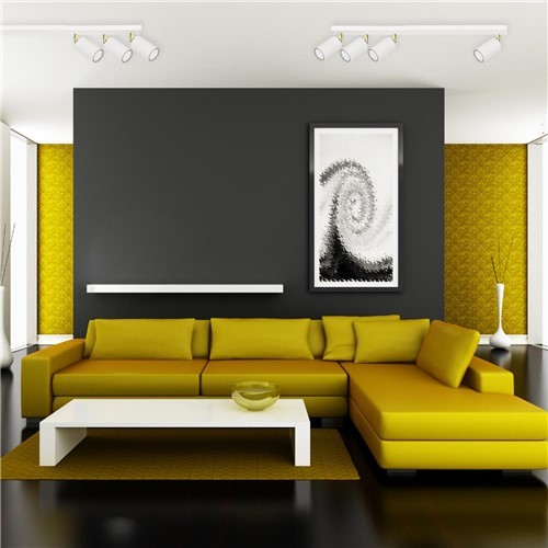 Plafon LARISA 4 Biały/Złoty