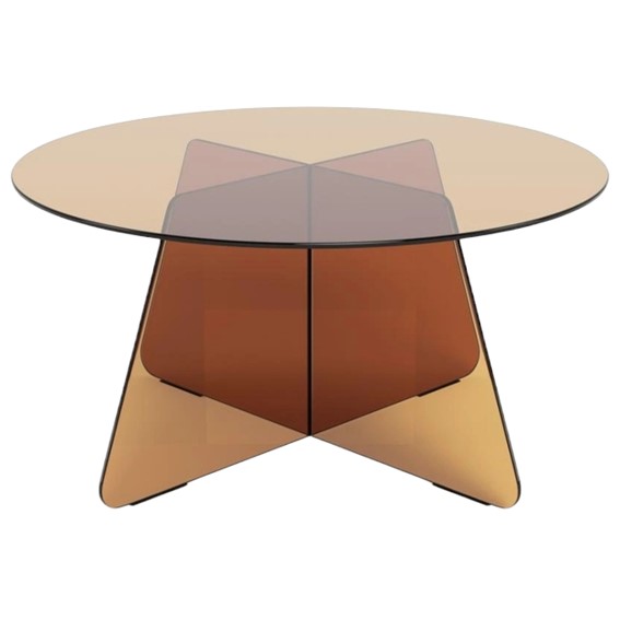 Stolik SAMOS fi80 Brązowy