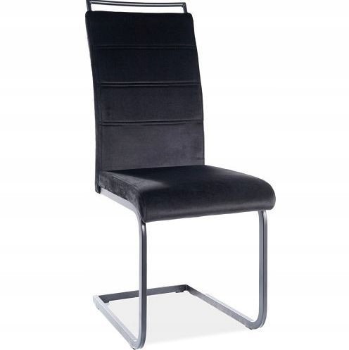 Krzesło H441 Velvet Czarny/Czarny Tap.117