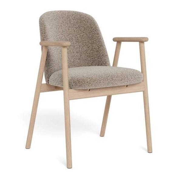 Krzesło LEO Beżowy/Dąb Bielony