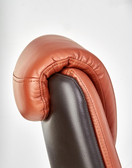 Fotel Gabinetowy CALVANO Ciemny Brąz/Jasny