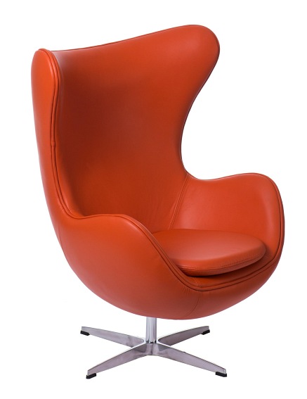 Fotel Jajo 66x78x106 Pomarańczowa Skóra Premium 67