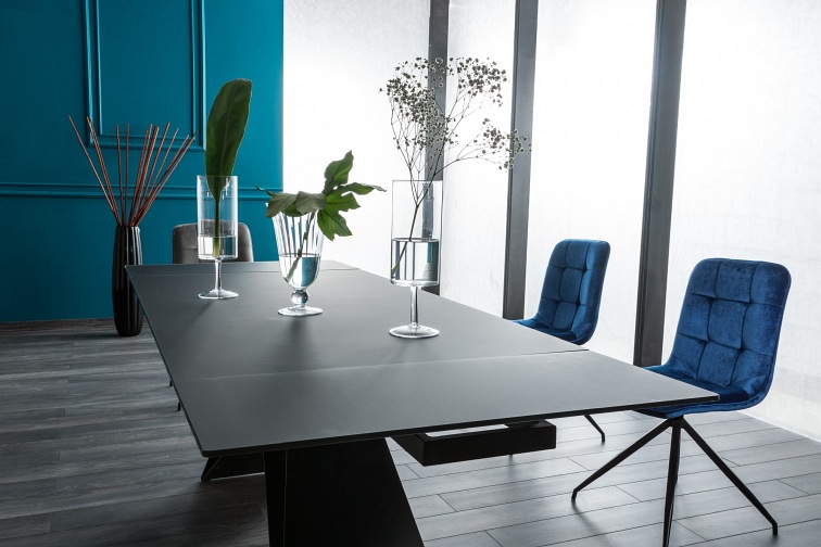 Stół Rozkładany WESTIN I (160-240)x90 Czarny/Czarny