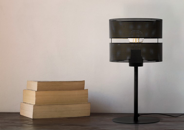 Lampa Stołowa ZIMBO K-5226 Czarny/Złoty