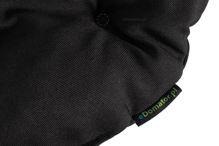 Okrągła Poduszka na Krzesło Ofelia 36cm Czarny