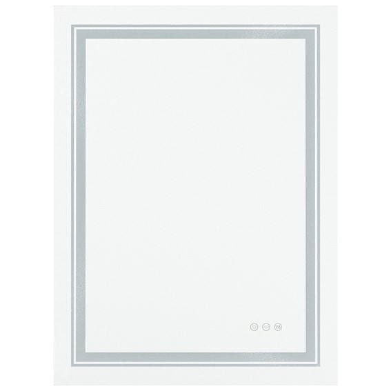 Lustro Ścienne Łazienkowe VERO Srebrny