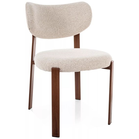 Krzesło RIN D Jasny Beż/Orzech