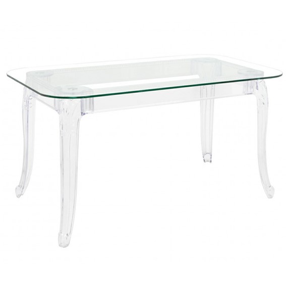 Stół KING 160x100 Transparentny
