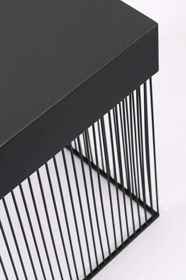 Stolik Kawowy YASLINE 40x40cm Czarny