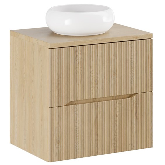 Zestaw Meblowy WIKI 60cm Biały Połysk/Dąb Cremona