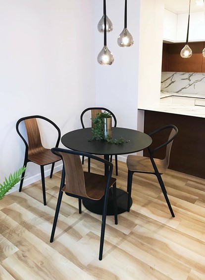 Stół IBIZA Okrągły 110 Czarny