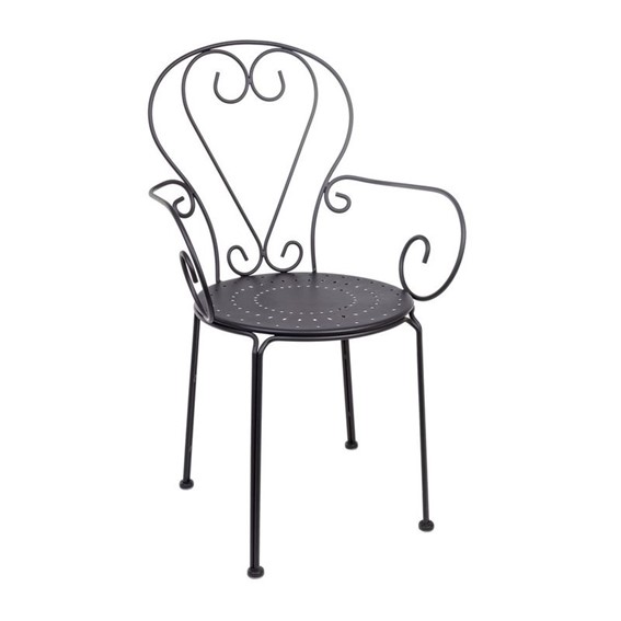 Krzesło Ogrodowe ETIENNE Czarny