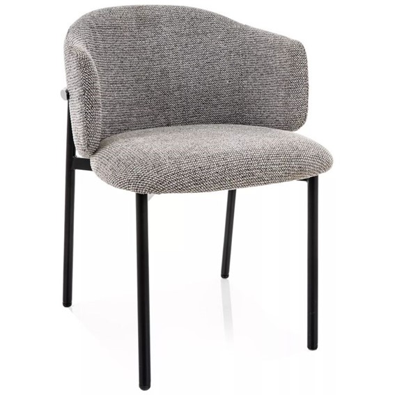 Krzesło OSAKA Szary/Czarny Mat