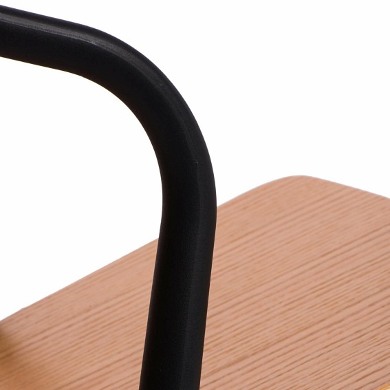 Krzesło BELLA Czarne/Naturalne