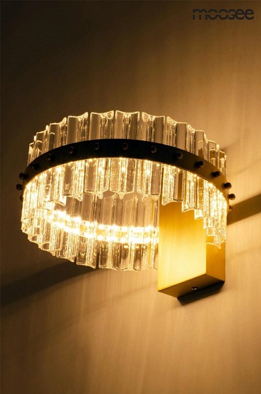 Lampa Ścienna SATURNUS WALL Złota