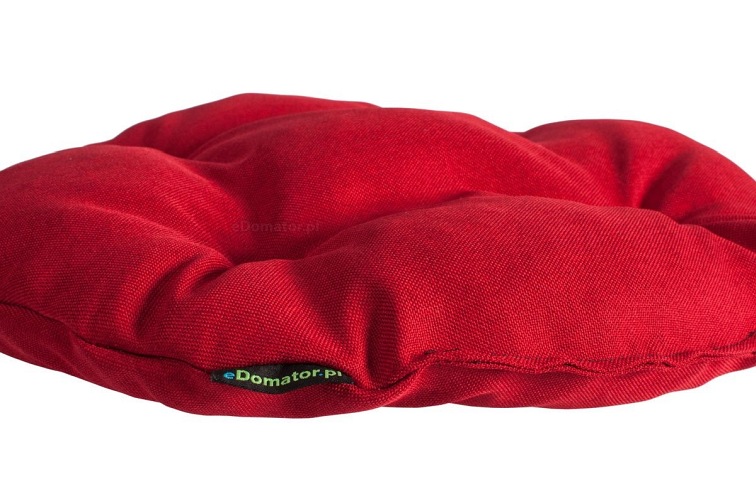 Okrągła Poduszka na Krzesło Ofelia 36cm Czerwony