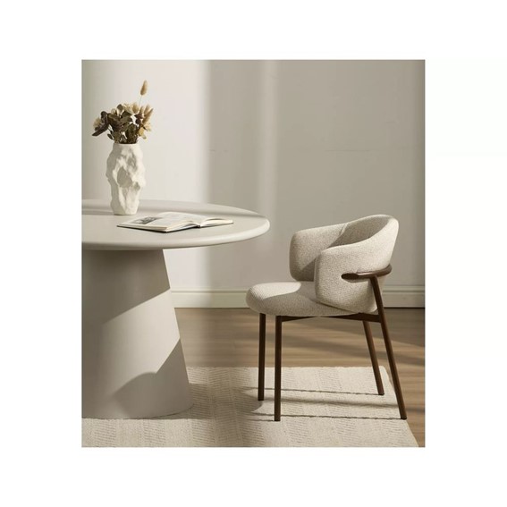 Stół AURORA Fi120cm Jasny Szary