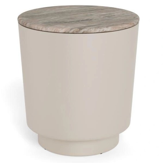 Stolik CANGAS fi45 Marmur/Szary