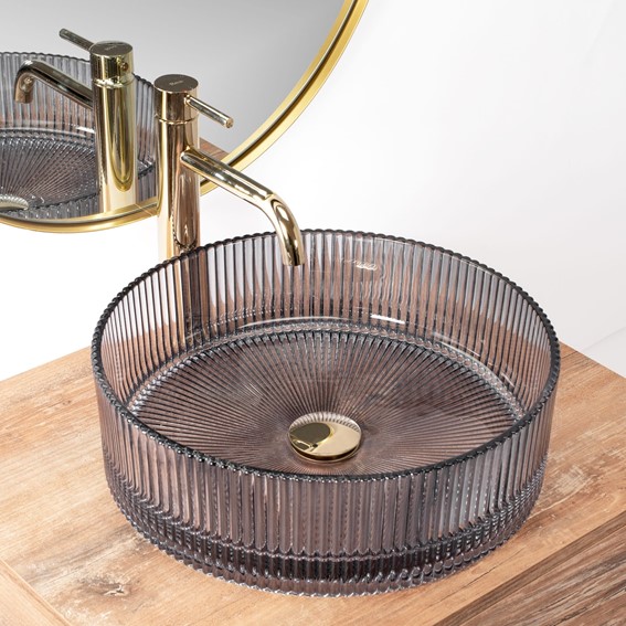 Umywalka Nablatowa INGRID Szary