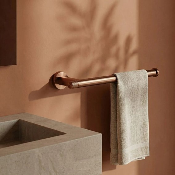 Wieszak na Ręcznik Jednoramienny 39106 ORI Miedź Szczotkowany