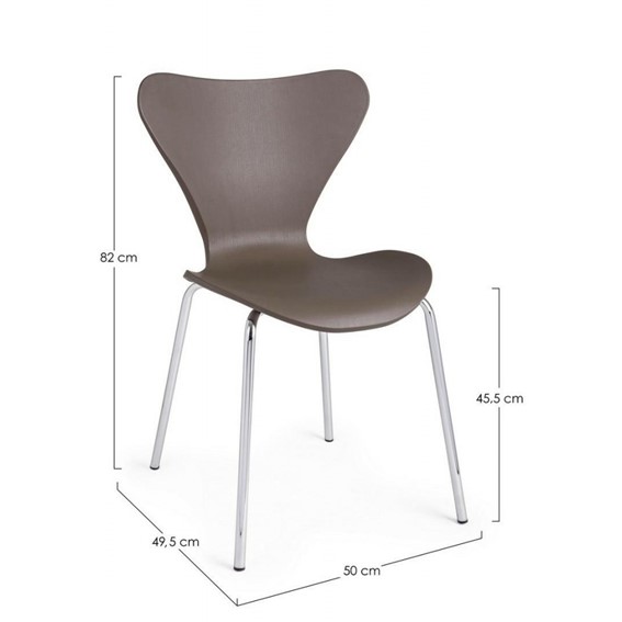 Krzesło TESSA Brązowy