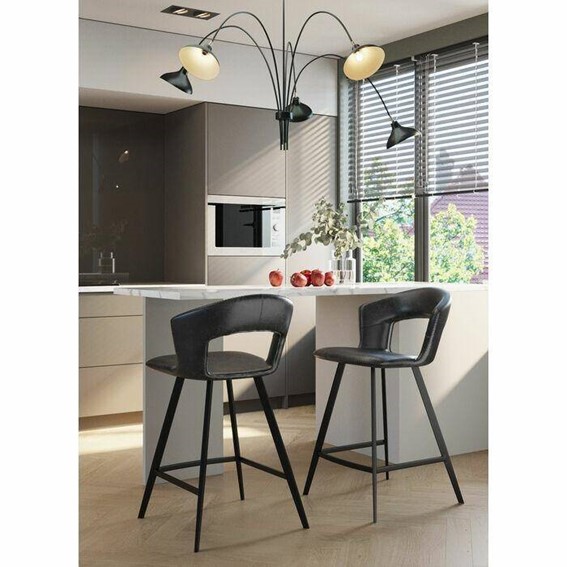Krzesło Barowe REUNION Czarne
