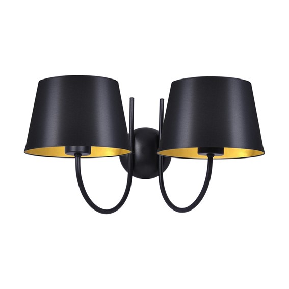 Kinkiet SASTO K-4338 Czarny/Złoty