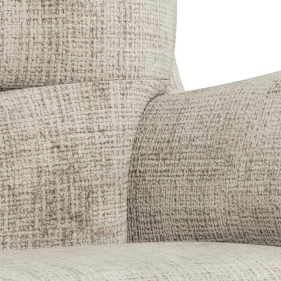 Fotel SUTON z Podnóżkiem Beżowy