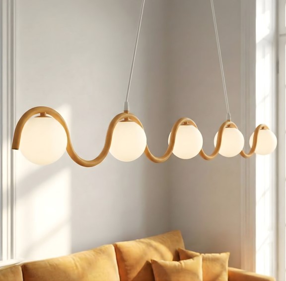 Lampa Wisząca SINUS 5 Pomarańczowy