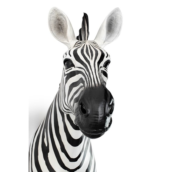 Dekoracja Ścienna ZEBRA Czarny/Biały