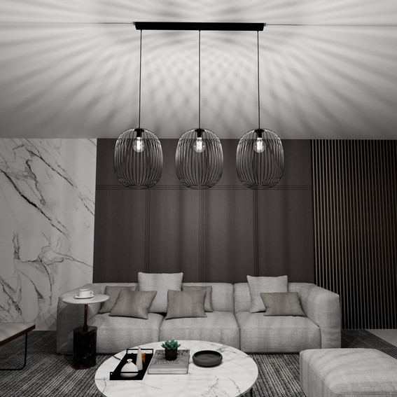 Lampa Wisząca ONYX 3 Czarny