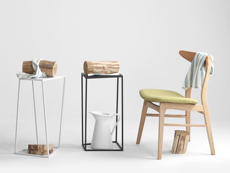 Stolik  Zak Metal 30x30 Biały