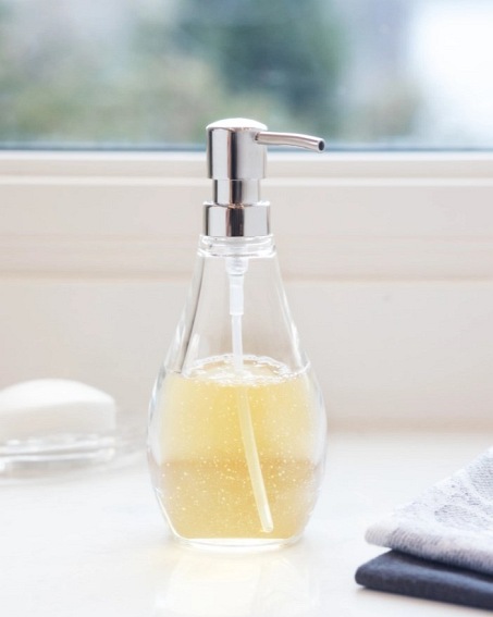 UMBRA dozownik do mydła DROPLET przezroczysty