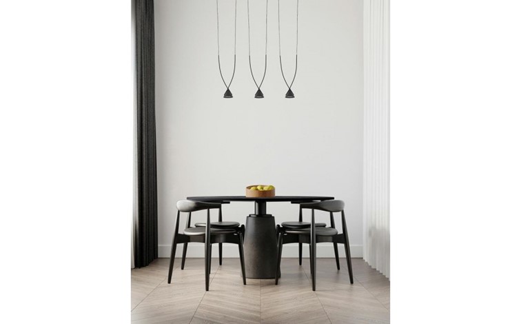 Lampa Wisząca ATLAS 3 Czarny