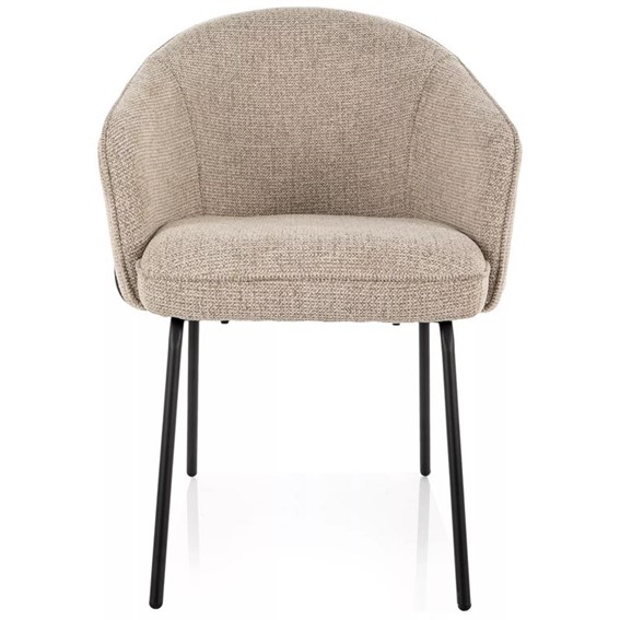 Krzesło NAO Noelle Beż/Czarny Mat