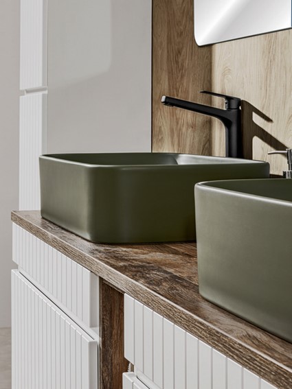 Umywalka Nablatowa KAMA-MFG-60 Zielony