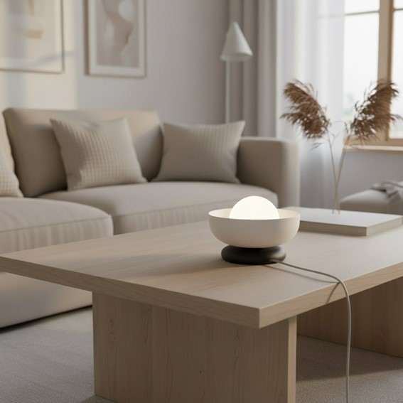 Lampa Nocna OZZY LN1 Czarny/Szary