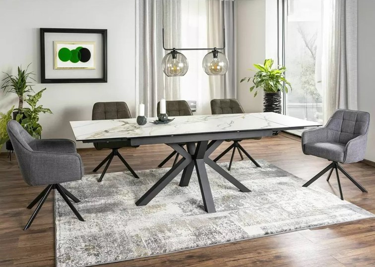 Krzesło METRO Bjorn Czarny Mat/Oliwkowy 77