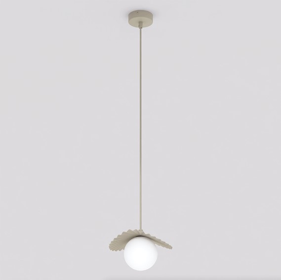 Lampa Wisząca FLORA 1 Beżowy/Opal