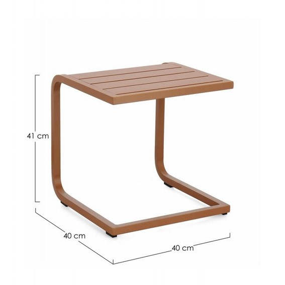 Stolik Ogrodowy TAYLOR fi40 Brązowy