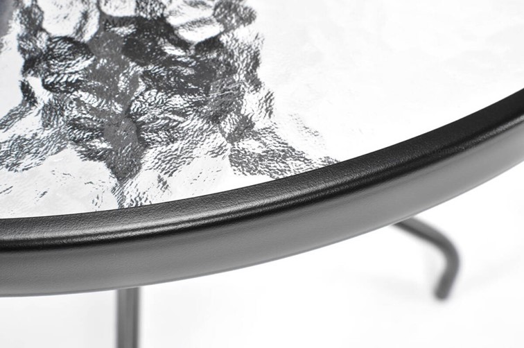 Stół Okrągły Ogrodowy CAPRI fi80 Czarny