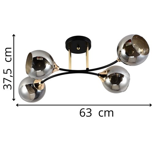 Żyrandol MARSYLIA 4 Chrom