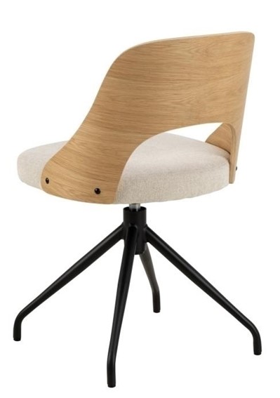 Krzesło Obrotowe LUCY Dąb/Beżowy