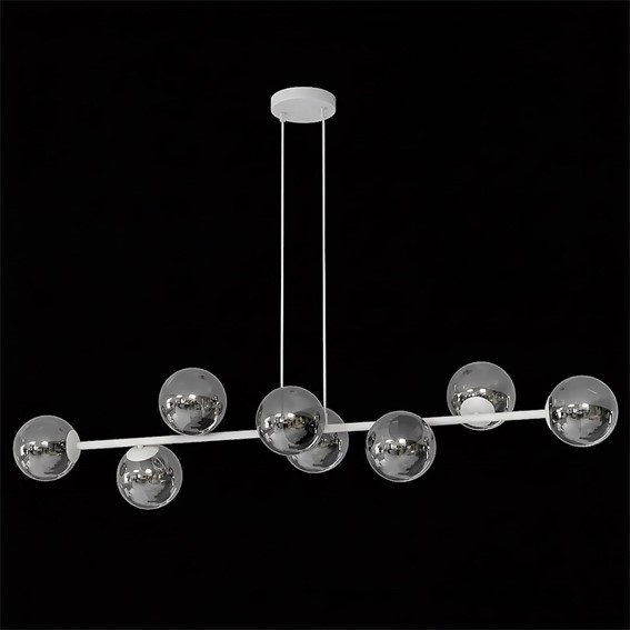 Lampa Wisząca MAGNUS 8 Szary/Grafitowy