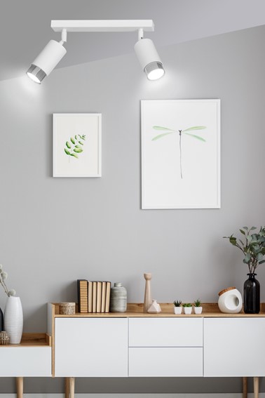 Lampa Sufitowa HIRO 2 Biały/Chrom